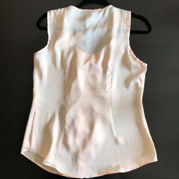 Peachy / Nude Silky Blouse - Picture 4 of 5